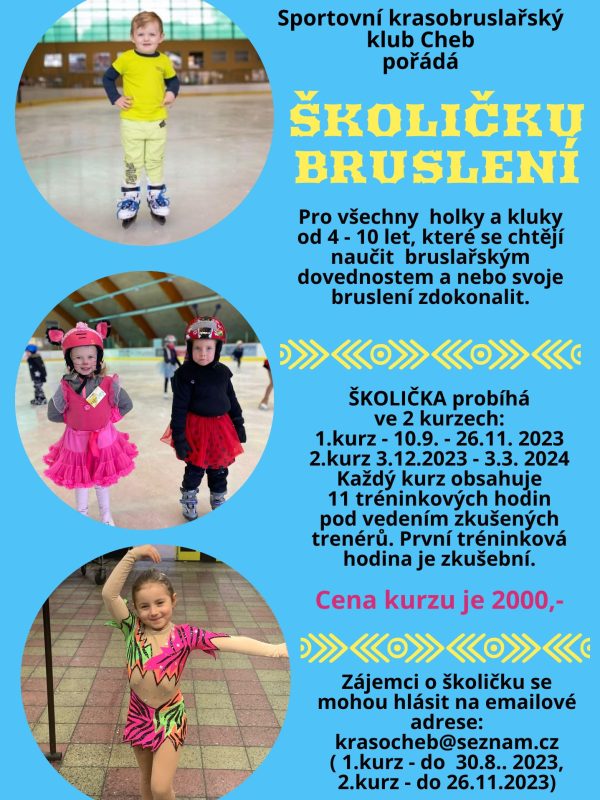 školička bruslení